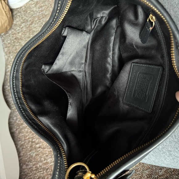 Coach Black Leather Hampton Ergo Shoulder Bag - Picture 13 of 15